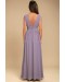 Heavenly Hues Dusty Purple Maxi Dress